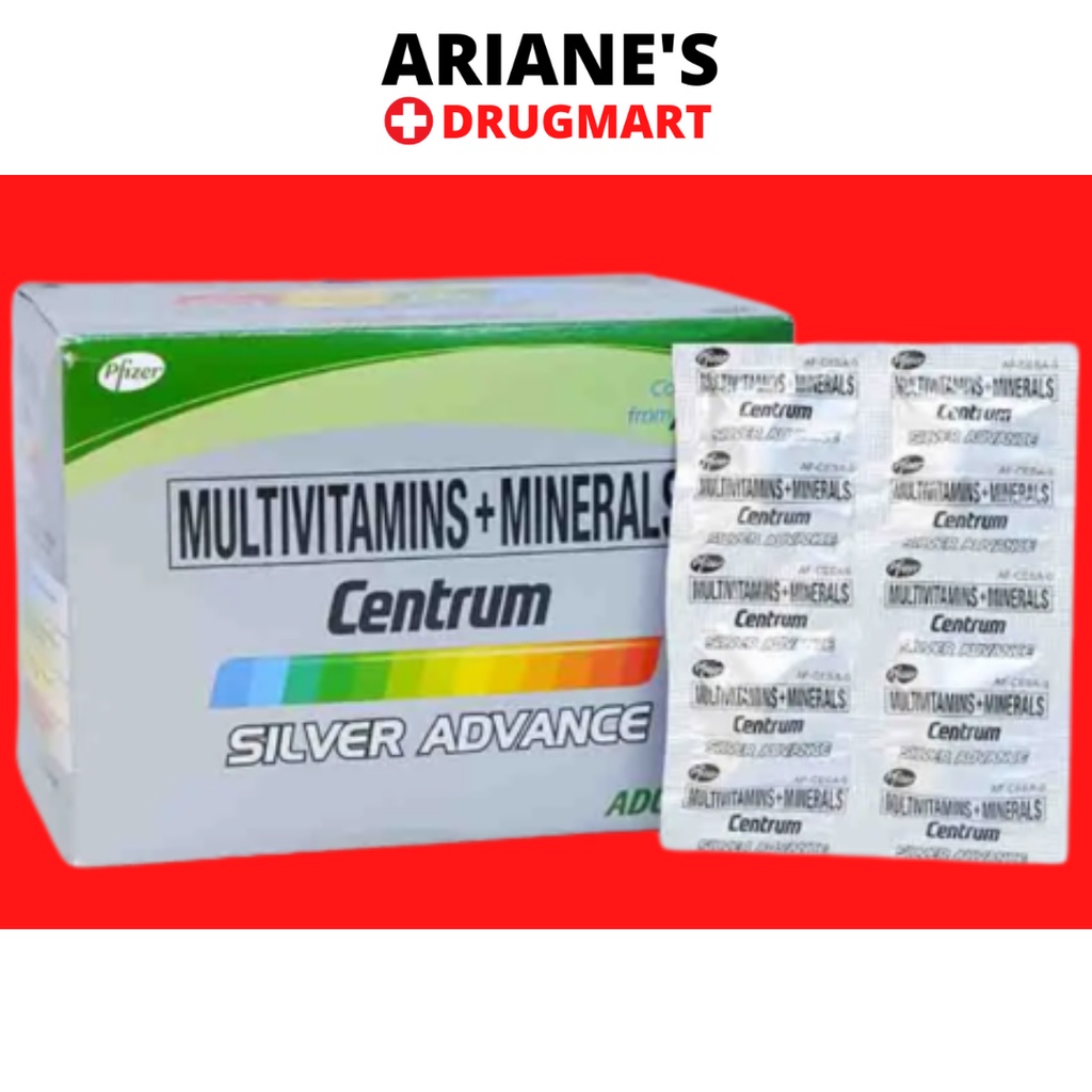 Centrum Silver Advance Multivitamins + Minerals 20s or 100 tablets