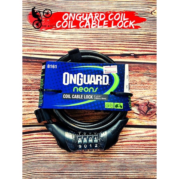 OnGuard Coil Cable Lock Combo | Shopee Philippines