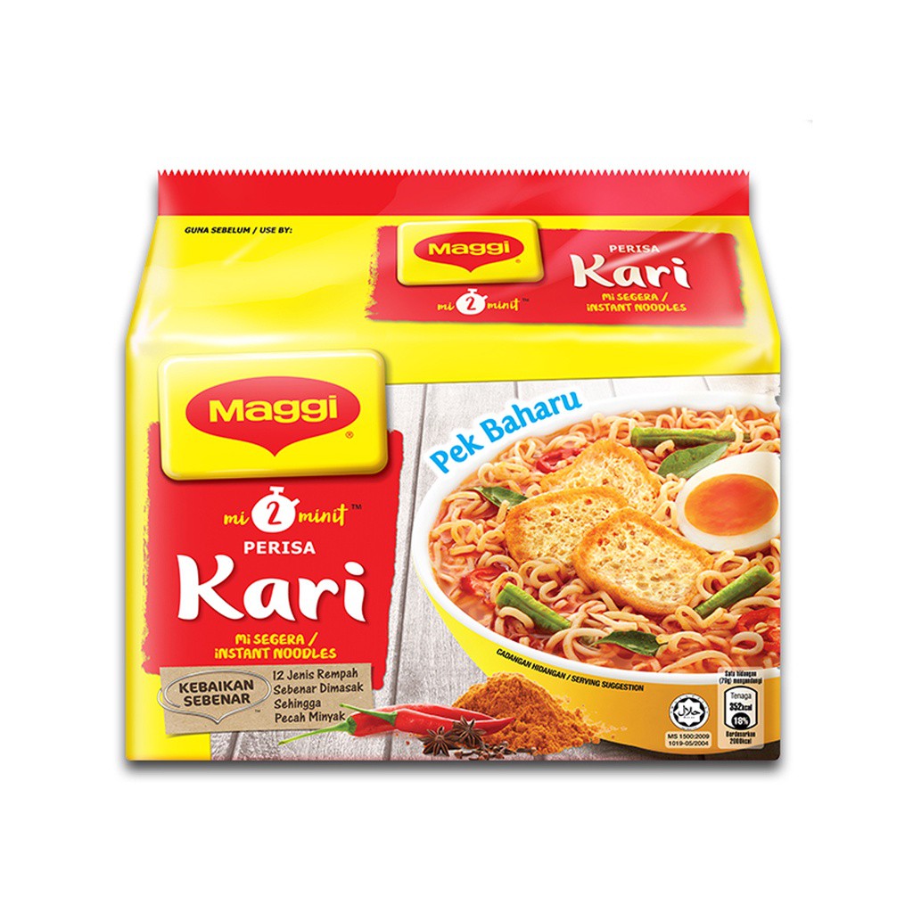 Maggi Kari Noodles 79g - Pack of 5 | Shopee Philippines