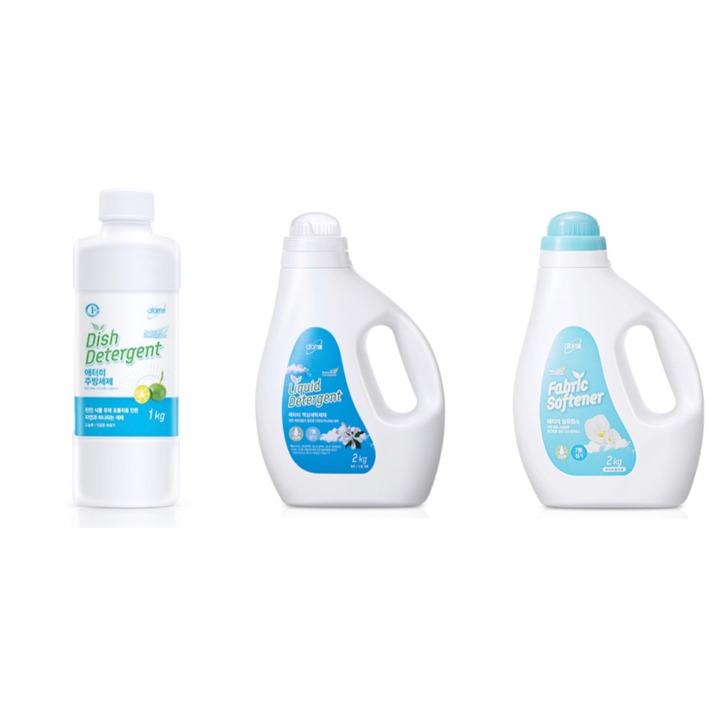 Atomy Liquid Detergent / Dish detergent / Softener / Super 3set Idomei Dishwashing Laundry