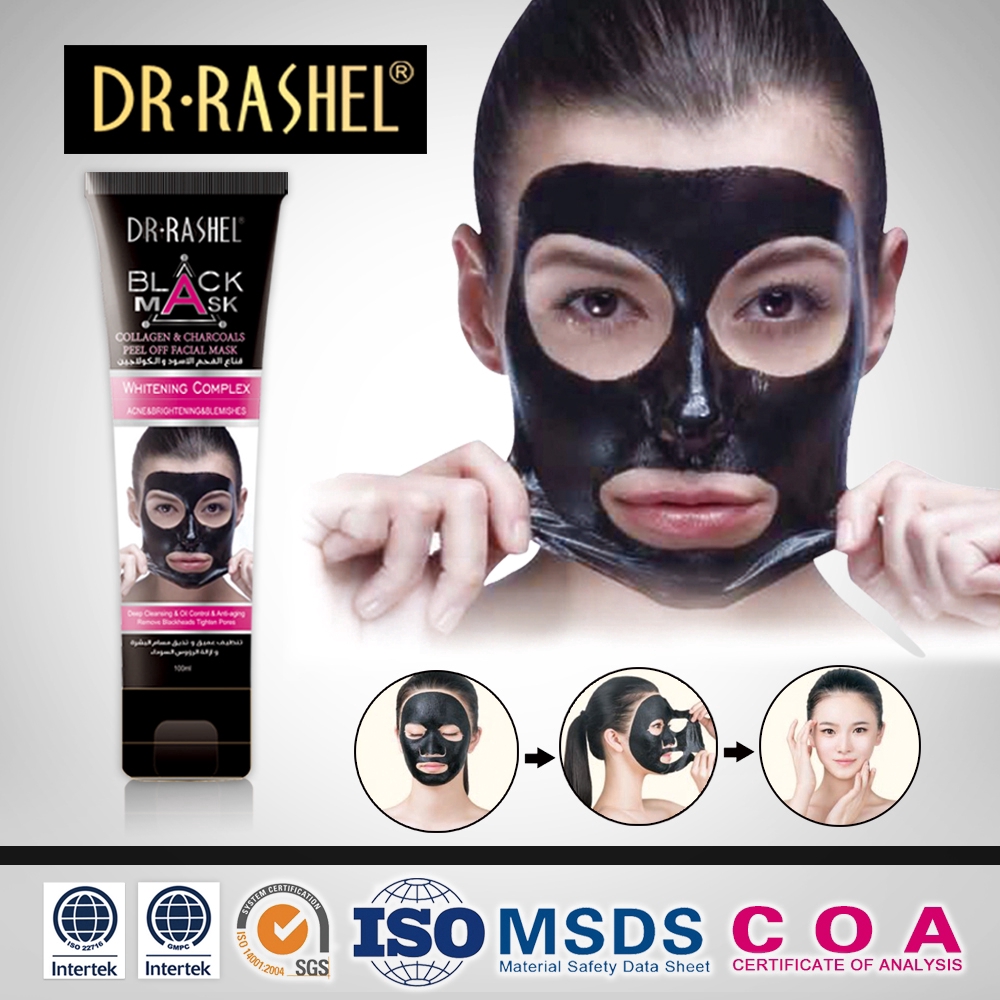 DR.RASHEL 100 ml Peel Off Charcoal Black Mask Black head Remover Mask -  Shopee Philippines