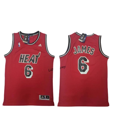 Miami Heat 6 Lebron James Retro Basketball Jersey -retro