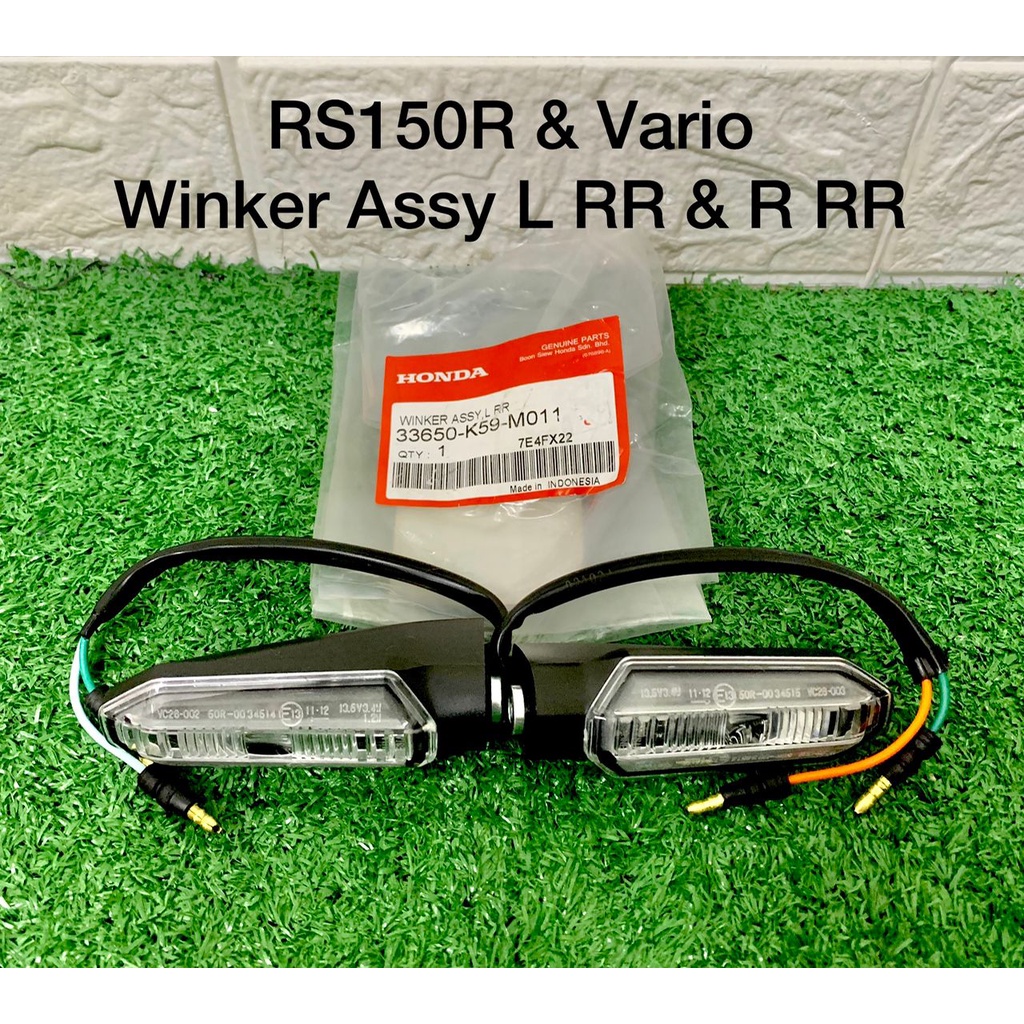 HONDA VARIO / RS150R WINKER ASSY R&L RR | Shopee Philippines