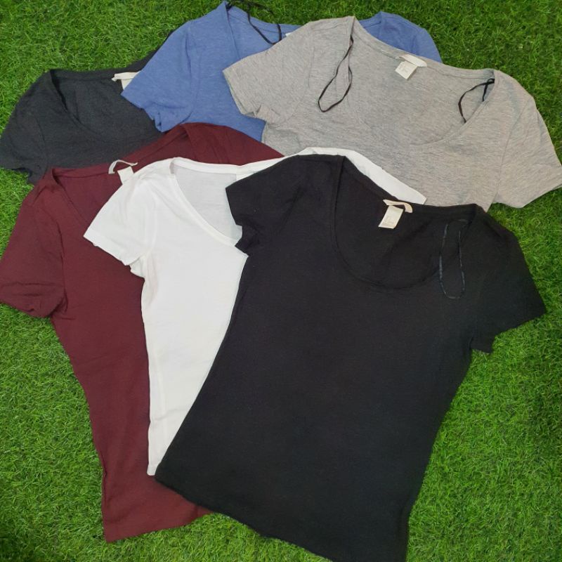 H&m basic tee outlet women's