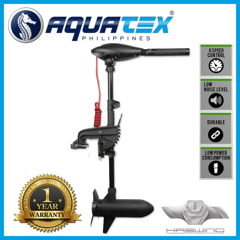 AQUATEX Haswing Electric Trolling Motor 20/30/40/55 lbs outboard engine