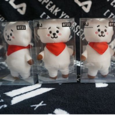 BTS BT21 Official Bag charm doll 12cm product Plush Keyring Plush