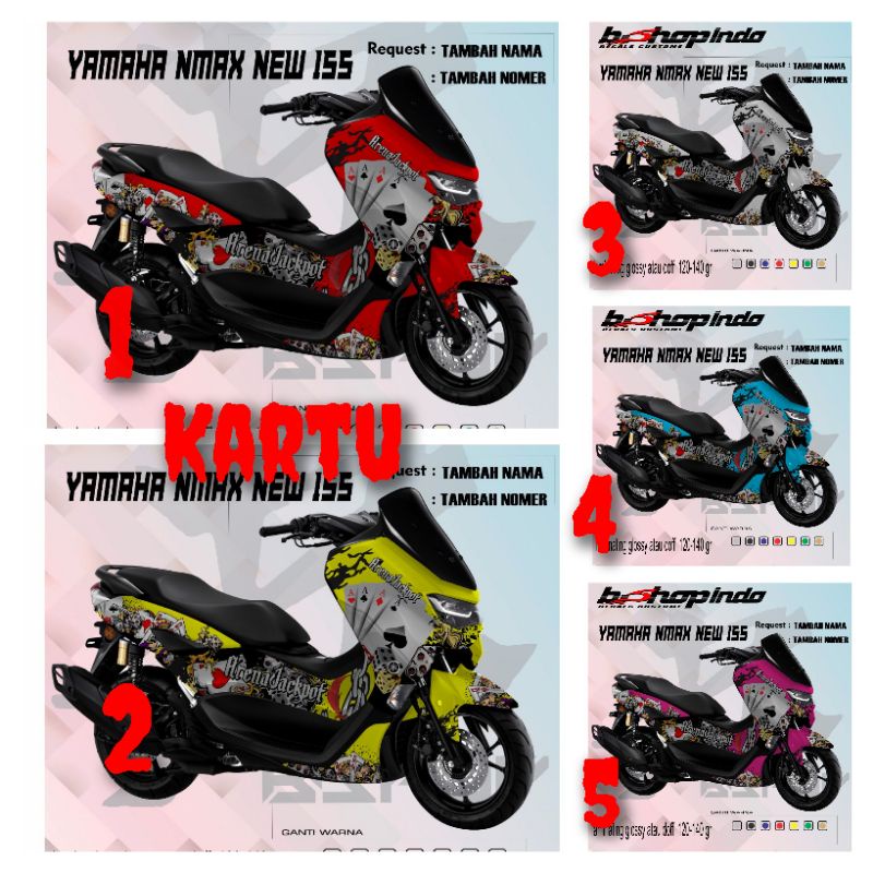 New nmax decal with character motifs, 20 color variations | Shopee ...