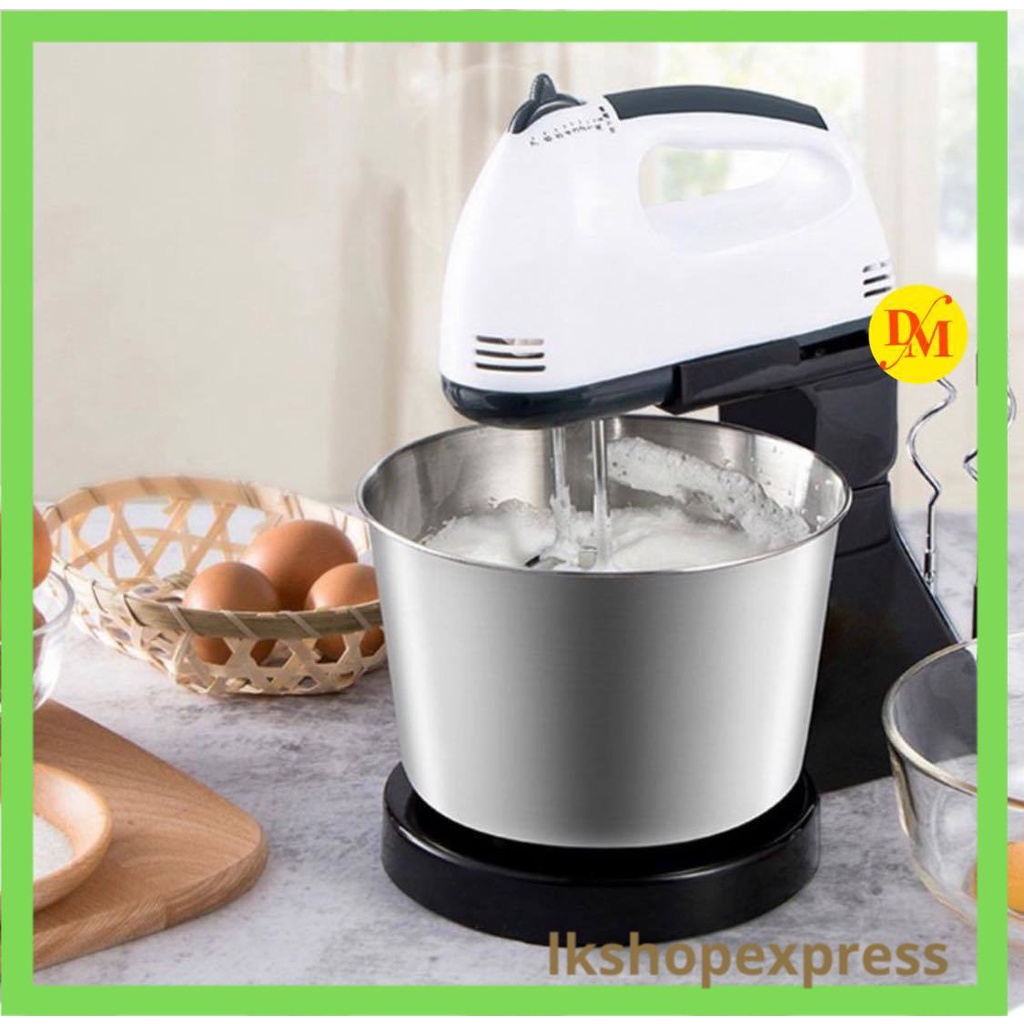 Original Heavy Duty Hand Mixer 7 Speed Electric Mixer with Stand and Stainless Bowl Portable