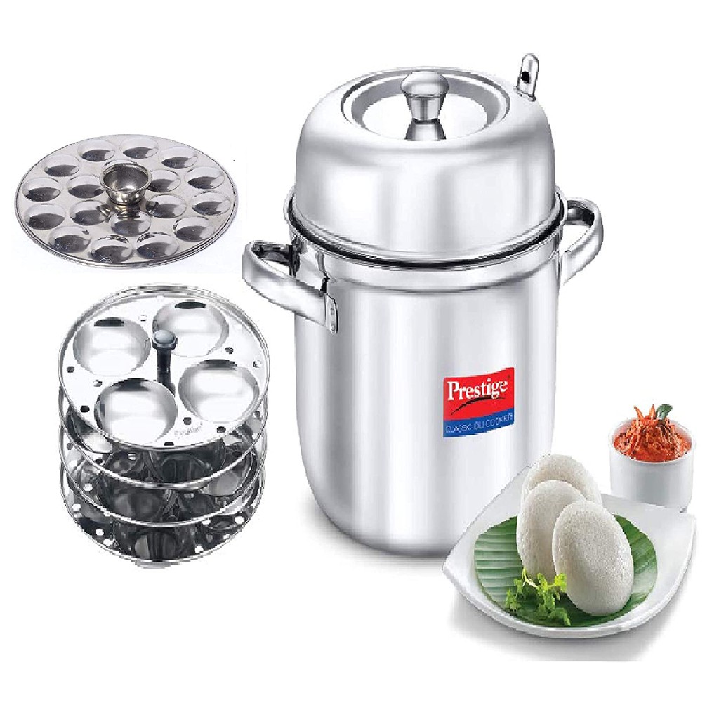 Prestige Stainless Steel Classic Idli Cooker 6 Plate | Shopee Philippines