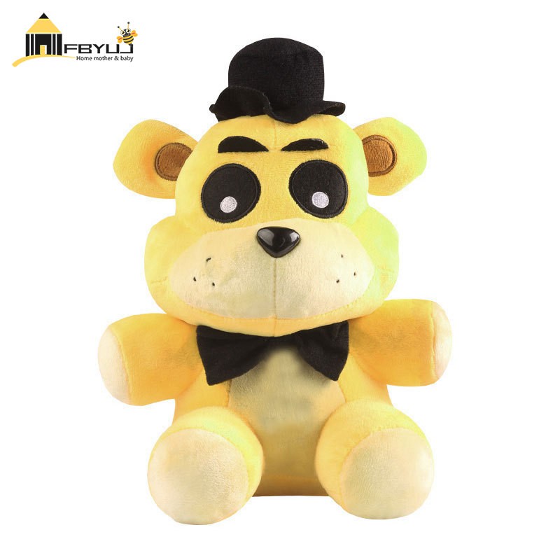 FBYUJ- Kawaii Five Nights at Freddy Golden Freddy Bear Plush Toy Stuffed  Doll FNAF Toys for Children