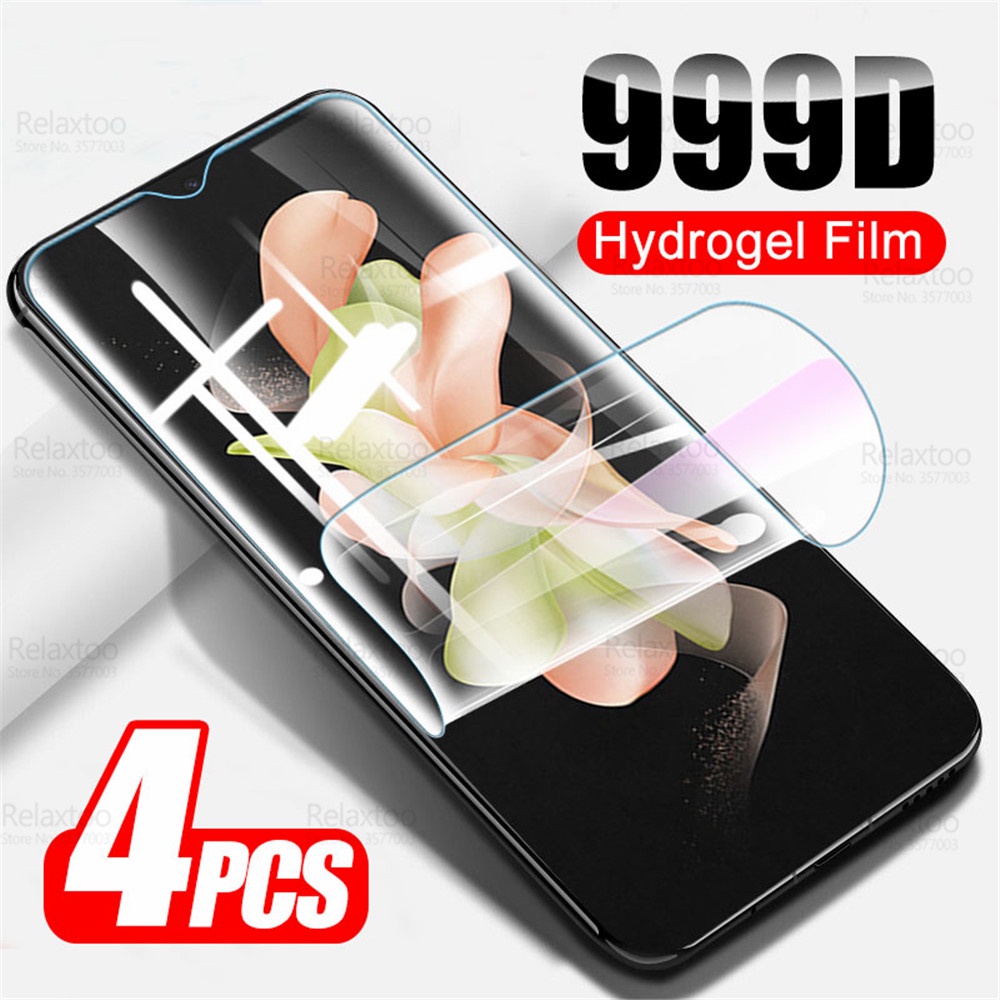 4Pcs 999D Curved Soft Hydrogel Film For Samsung Galaxy Z Flip 4 Flip4 ...