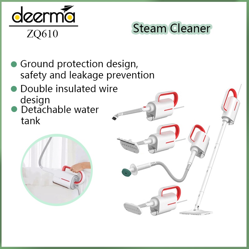 Deerma ZQ610 Steam Cleaner Electric hand-held mop floor cleaner ...
