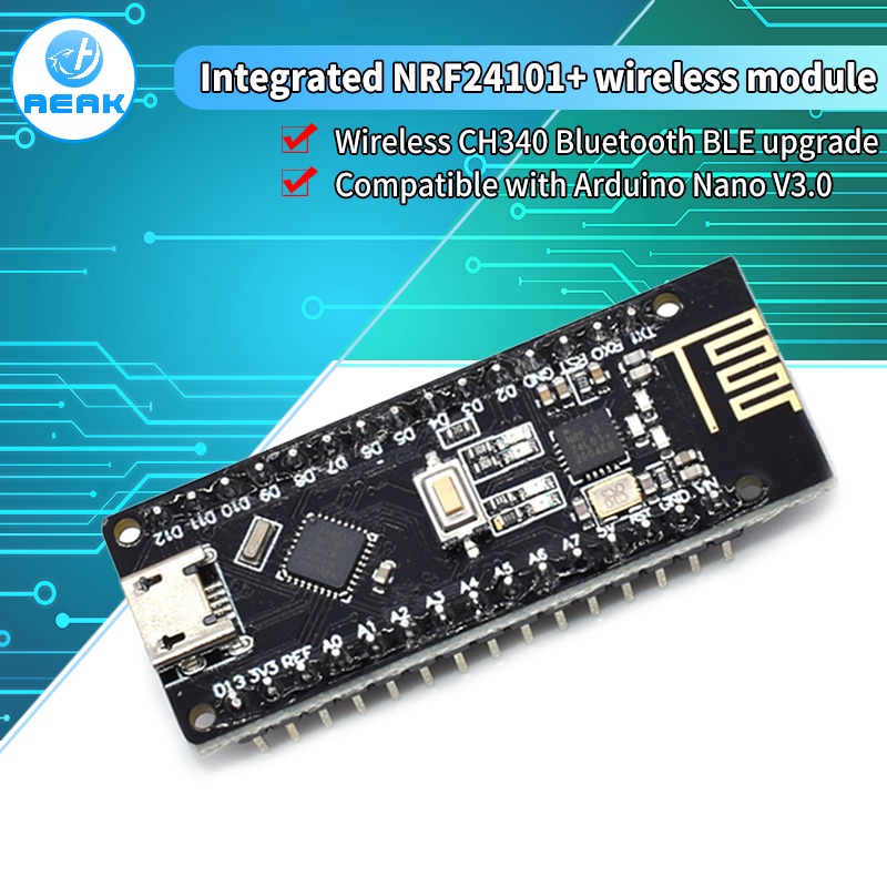 Nano V3.0, Micro USB Nano Board ATmega328P QFN32 5V 16M CH340 for ...