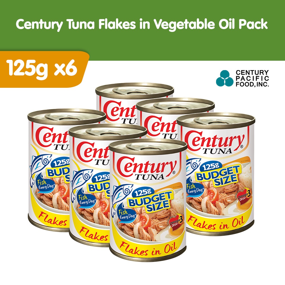 SUPERBODS BUNDLE Century Tuna Flakes in Vegetable Oil 125g x6 Shopee Philippines