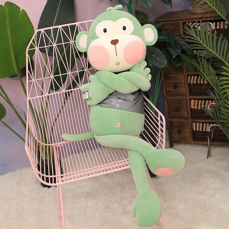 tiktokBest-sellinginsCute Monkey Doll Ragdoll Plush Toy Sleep Hug Bed ...