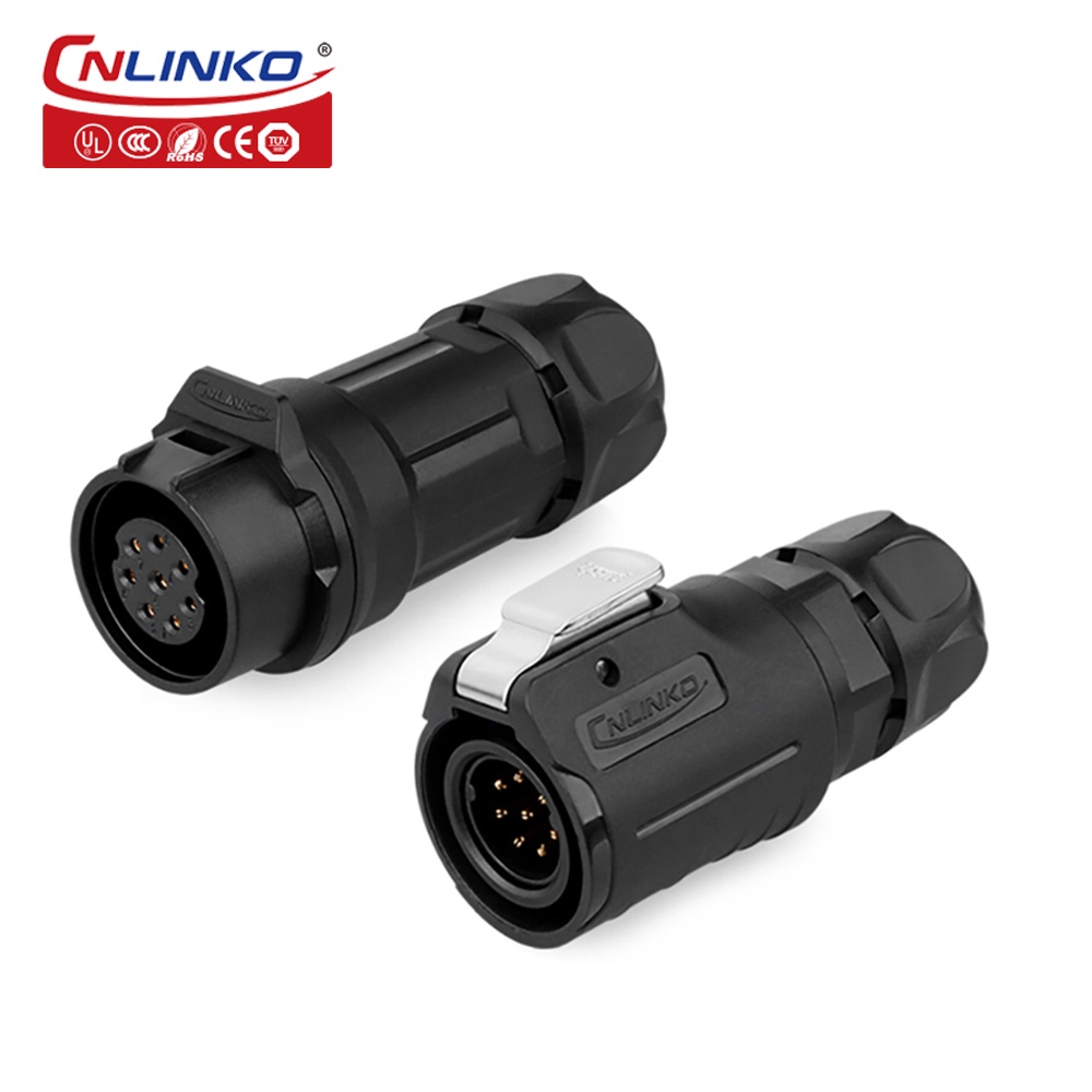 5a 250v Power Adapter Electrical Plug Cable Connector M16 8 Pin