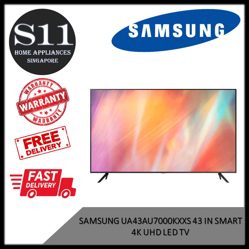 ( BULKY ) SAMSUNG UA43AU7000KXXS 43 IN SMART 4K UHD LED TV * 3 YEARS ...