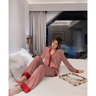 Women's Pajamas Set Design Luxury Cross Letter Print 