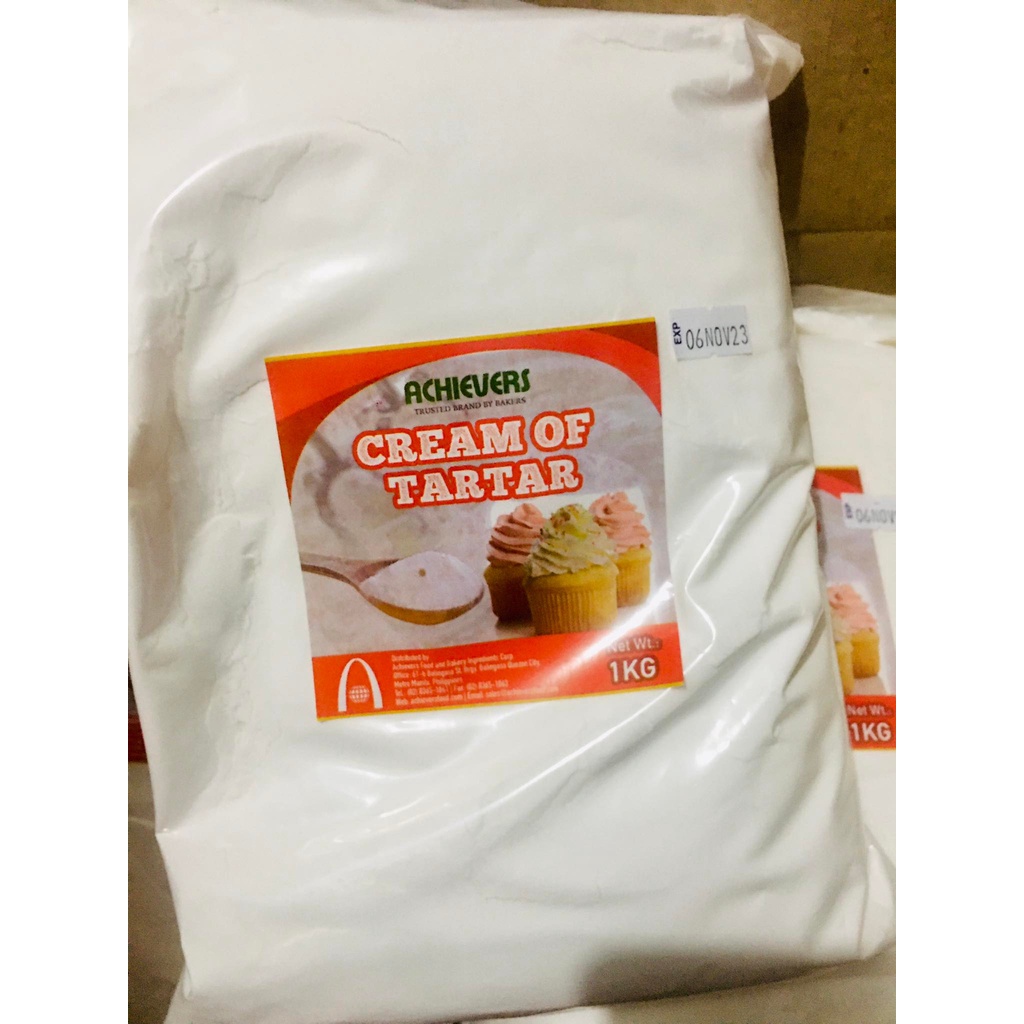 Cream of Tartar 1 kilo Original Packaging, 500g and 250g Exp. 10/2026 ...