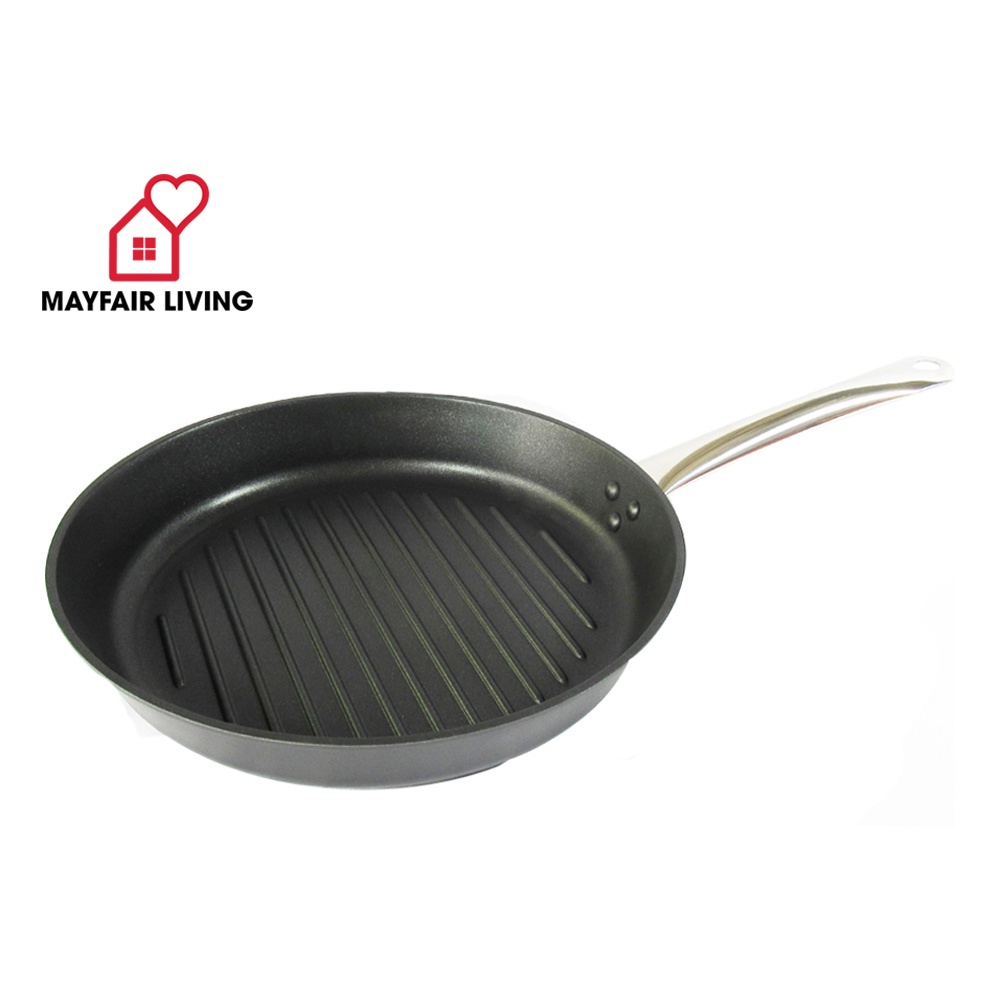 Le Creuset NonStick Round Grill Pan, 28cm Shopee Philippines