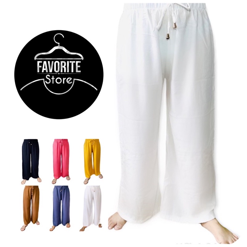 Ladies Boho Straight Cut Beach Pants | Shopee Philippines