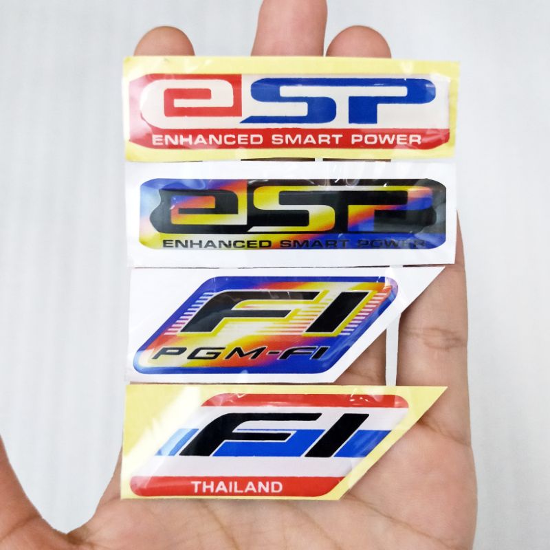 Embossed emblem fi + esp STICKER ESP + STICKER FI EMBLEM ESP FI two ...