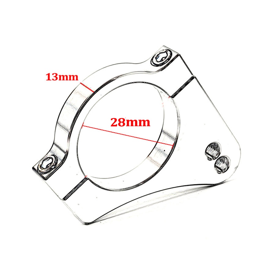 Motorcycle Steering Damper Fork Frame Mounting Clamp Bracket Aluminum Universal - Foto 3