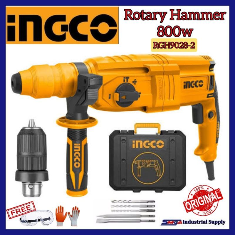 Ingco Rotary Hammer 800W RGH9028-2 previously RGH9018-2 | Shopee ...