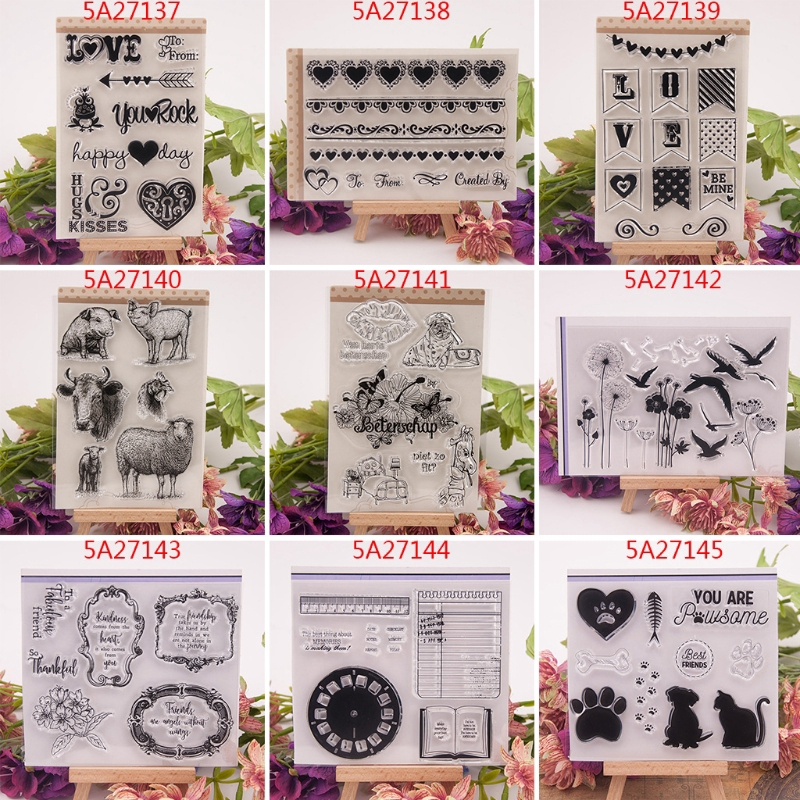 zuoran Dandelion Clear Silicone Seal Stamp For DIY Album Scrapbooking ...
