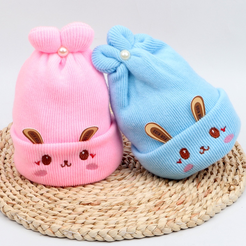 Junyeh Cotton Newborn Baby Cashmere Fetal Cap Autumn Winter Girl