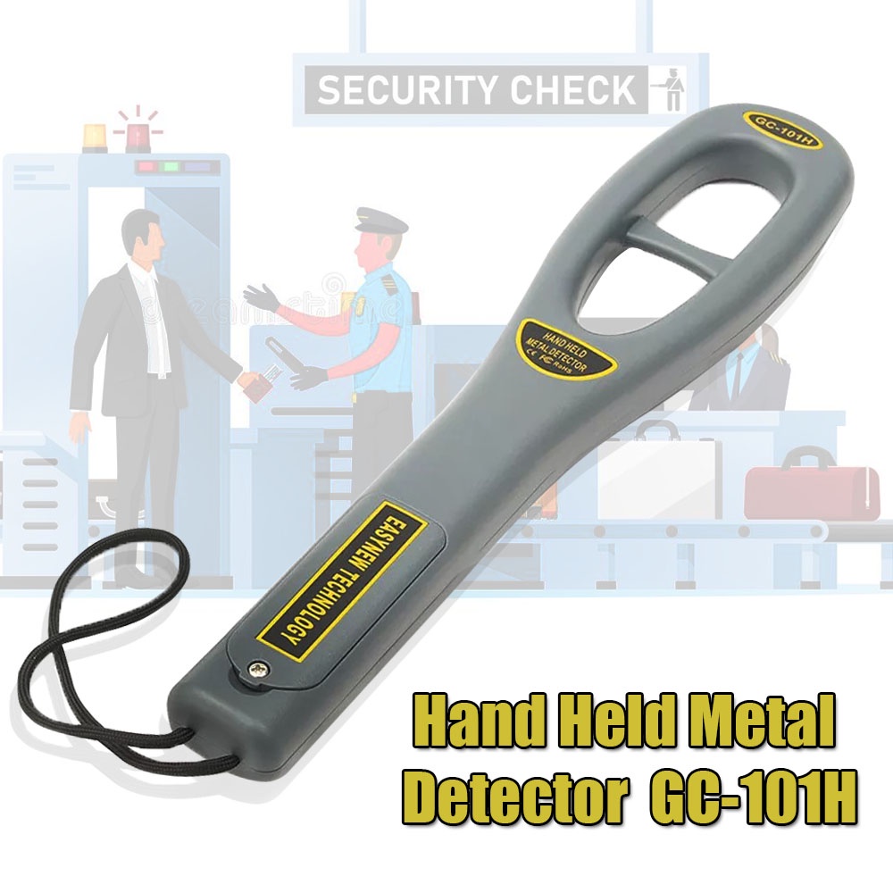 Portable Hand Held Metal Detector GC101H Body Scanner Security ...