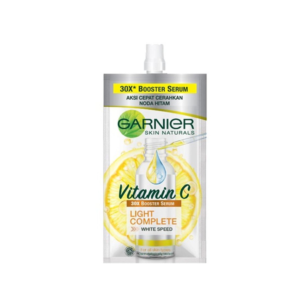 Garnier Light Complete Booster Serum Vitamin C Sachet 7.5mL Shopee