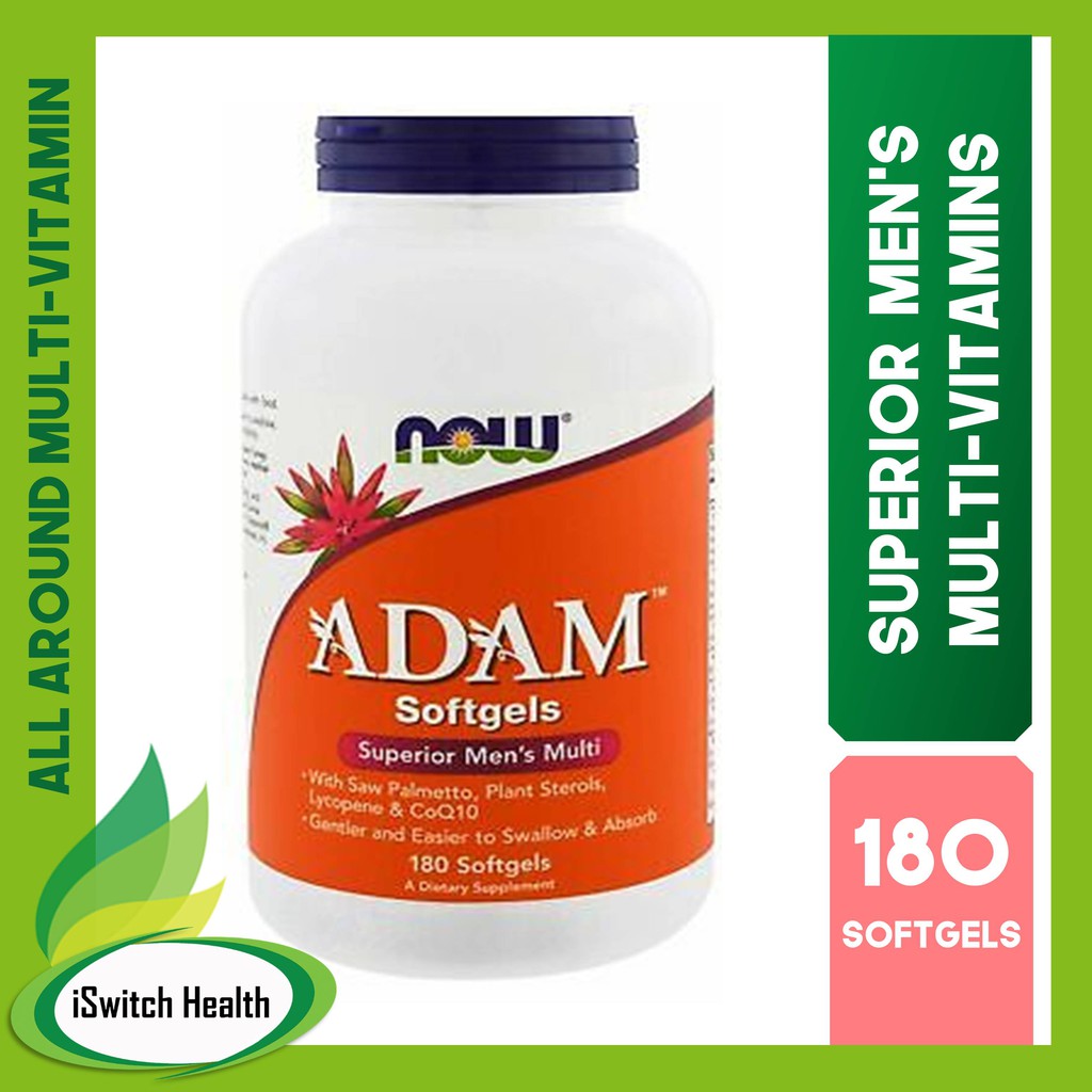 NOW Foods Adam Men's Multivitamins - 180 Softgels | Shopee Philippines