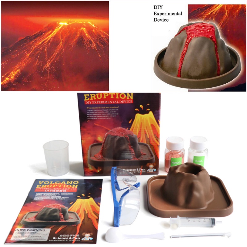 Kids Science Toys Volcanic Eruptions DIY Science Experiment Kit of ...