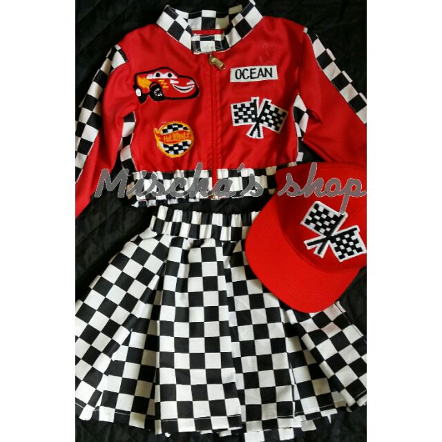 Car Racing Costume for Girls 1 10 y.o