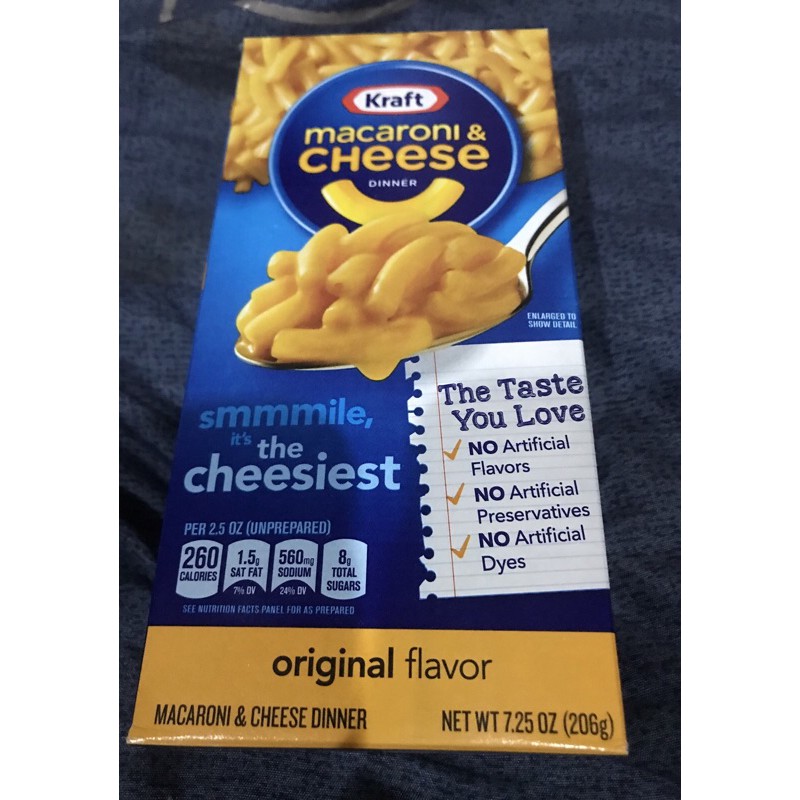 Kraft Macaroni And Cheese Original Flavor 206g Shopee Philippines