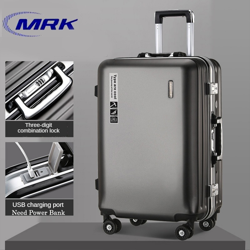 Water Proof 20/26 Inches Suitcase Luggage With USB Rechargeable