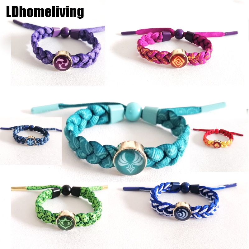 Genshin impact bracelet Element Bracelet woven Luminous eye of god