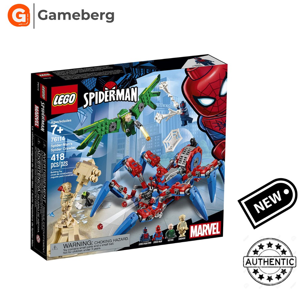 Lego marvel spider man spider crawler sale