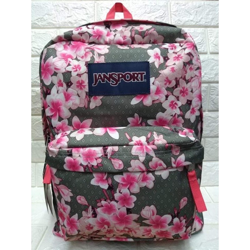 Diamond plumeria clearance pink jansport backpack