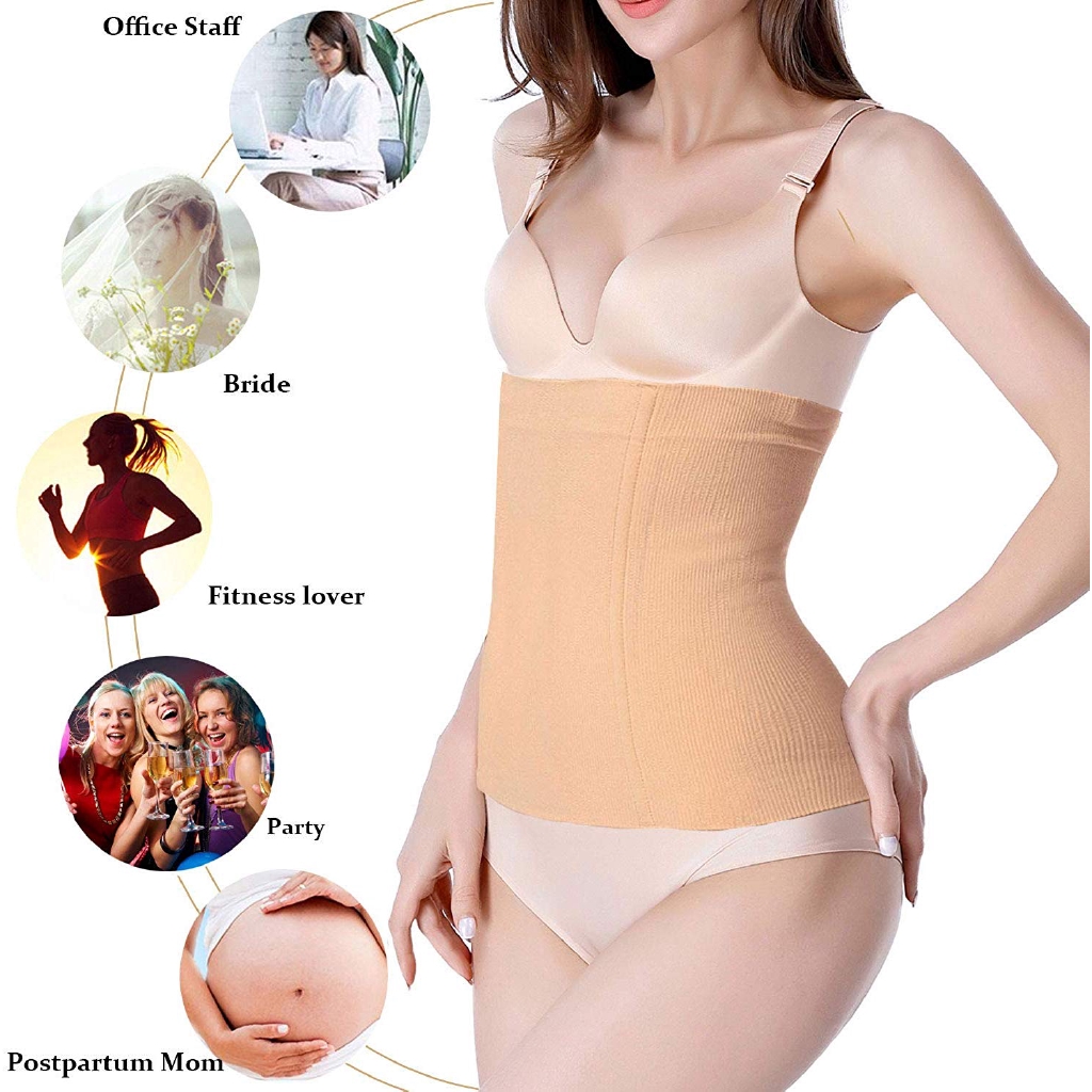 Waist Shapewear Cincher Body Shaper Corset Postpartum Belly Band Wrap C  Section Tummy Control Binder Girdle for Women