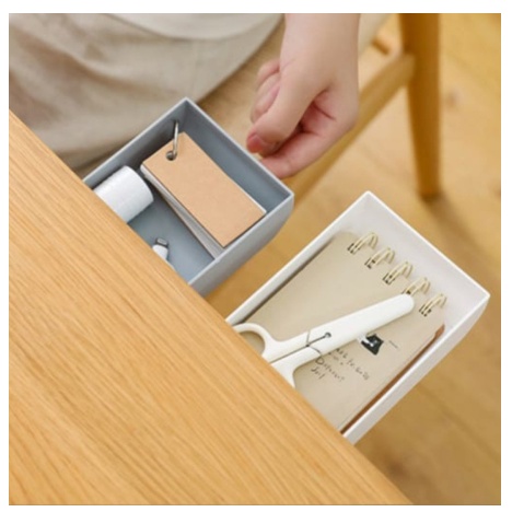 Drawer attached under the table Storage Box / Hidden Rack Storage Box ...