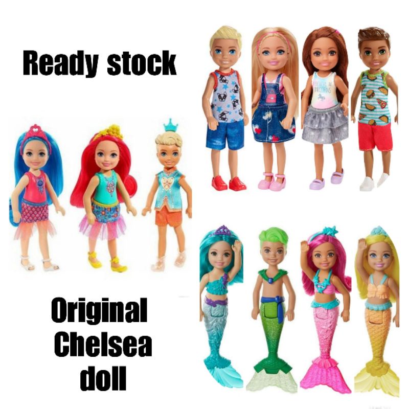 Boy deals mermaid toy