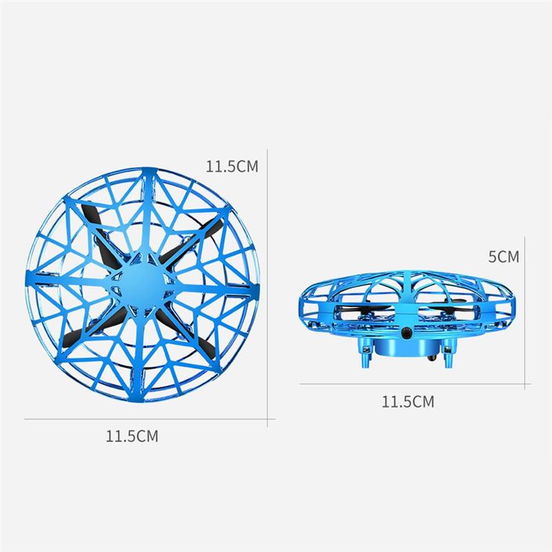 Mini Drone LED UFO type Flying Helicopter fidget spinner Fingertip