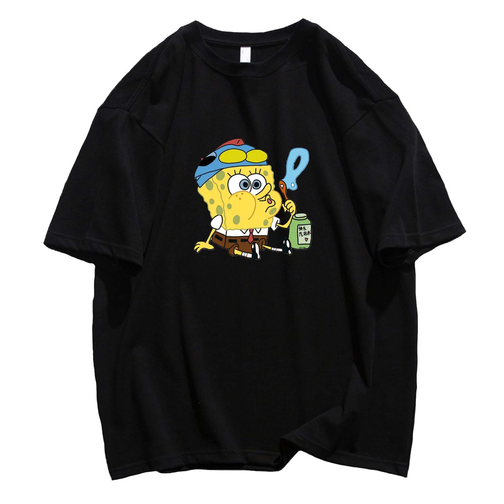SpongeBob Tshirt cotton Asian size unisex Shopee Philippines