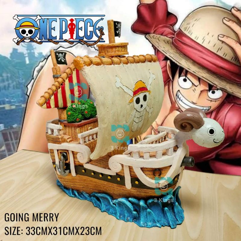 Going Merry, STRAW HAT PIRATES SHIP, One Piece, Big size | Shopee ...