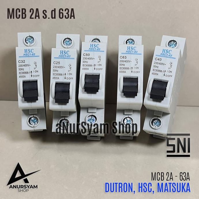 1phase Electric MCB MCB MCB MCB 2A - 63A MCB 63A H15MC anursy44 Good ...
