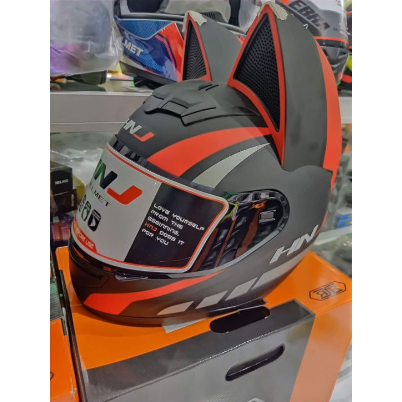 Hnj Cat Full Face Helmet Shopee Philippines