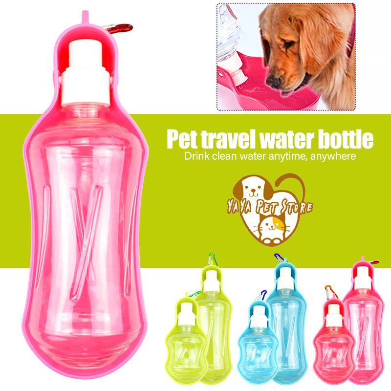 Portable Pet Cat Dog Travel Water Bottle Outdoor Feed Drinking For Dogs