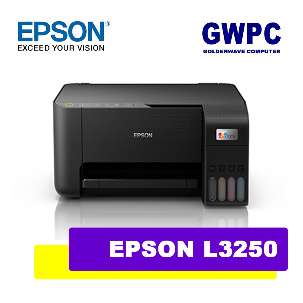Epson EcoTank L3250 / L3256 WiFi AllinOne Ink Tank Printer Shopee